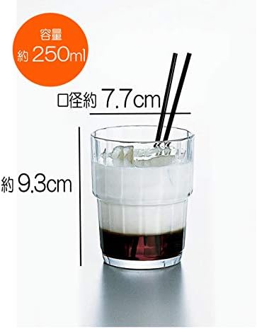 Suntory Marketing 064-85 Чаша прозрачна, 8,5 течни унции (250 мл), бежов Arcoroque Noru (6 опаковки)