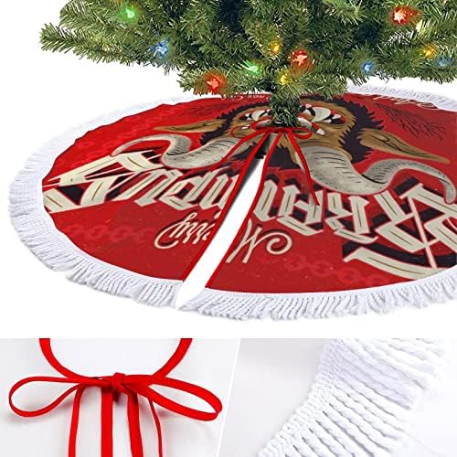 Пола в Коледна елха Весела Krampus за Празнични украси с Дантелен Пискюл