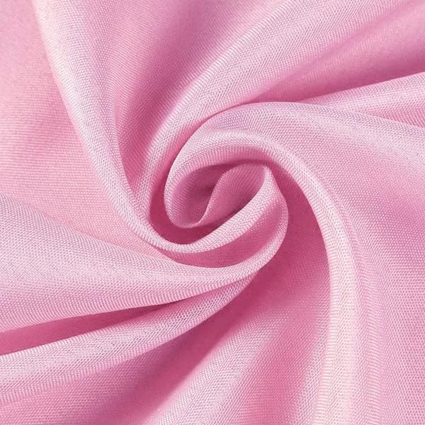 Кръгла Покривка от Полиестер Efavormart 120дюймов Розов цвят