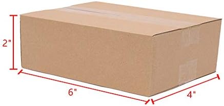 Транспортни Кутии по 100 опаковки, Кашони от велпапе, хартия, Малка Кутия от велпапе за преместване, опаковане и съхранение, 6x4x2 (15,2x10,2x5,1