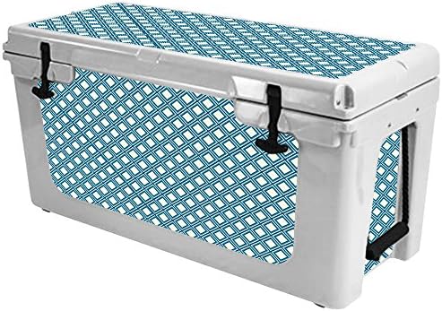 Калъф MightySkins (охладител в комплекта не са включени), Съвместим с охладител RTIC 65 (модел 2017 г.) - Trip Squares | Защитно, здрава