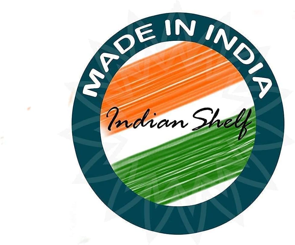 IndianShelf Vocalforlocal Дървени Керамични Цветни Дръжки на Клинове Ръчно изработени, Устойчиви на хлъзгане (5,5 инча) -Опаковка от