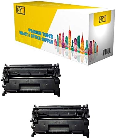 Подмяна на касетата с тонер за принтер, съвместим с New York, за HP CF226A (черен, 2 бр.)