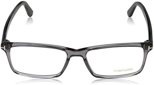 Мъжки правоъгълни очила TOM FORD TF 5408 56 мм, транспорт. Сив, Уиски С ефект на сивото Рог, Блестяща Мантия, 56/16/145