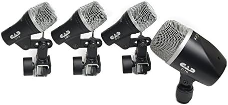 Комплект ударни микрофони CAD Audio Stage4 от 4 части - Включва strike микрофон, малък микрофон и 2 микрофона Том
