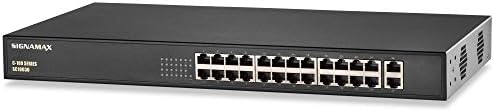24-портов неуправляван Ethernet switch Signamax SC10030 Fast Ethernet PoE + Lite осигурява до 235 W PoE с поддръжка на PoE + върху всички пристанища, вътрешен източник на захранване с мощност 250 W, 2 g