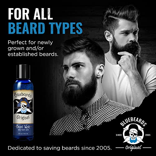 Bluebeards Оригинално средство за измиване на брадата за мъже, 4 грама. - Естествено средство за измиване на брадата и хидратиращ крем