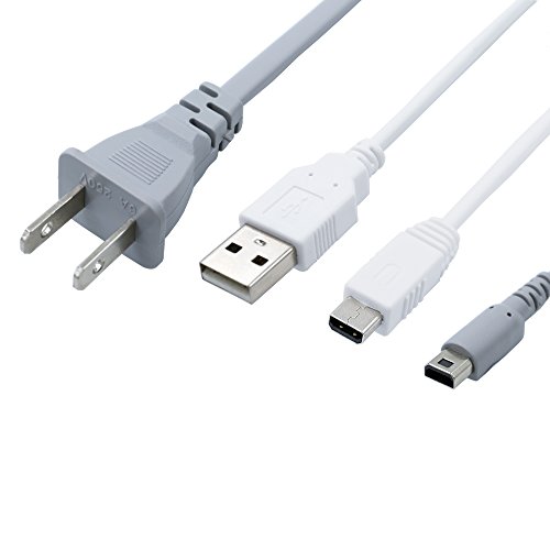 Зарядно Устройство SUBANG Стенен Адаптер С USB-Кабел за Зарядно устройство и кабел етаж под 2 Pacs за игра на таблета на Nintendo Wii U