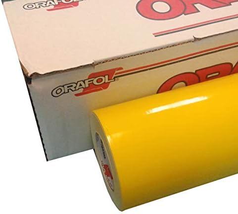 Жълт ролка винил Oracal 651 24 x 15 (фут) за рязане работи и винил означения