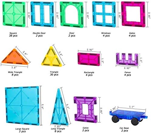 Магнитни Плочки Neoformers, 110 бр., Набор от 3D Магнитни строителни Блокове за деца, STEM, Забавни Дошкольные Магнитни Играчки за Бебета,