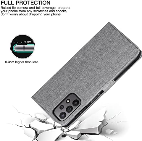 Чанта-портфейл Foluu за Samsung Galaxy в а23 4G/5G, Флип калъф от изкуствена кожа с [Противоударным вътрешен калъф от TPU], отделения