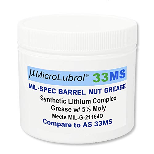 Синтетична смазка за пушки MicroLubrol 33MS MIL-SPEC, Литиево-Молибденовая, 1 унция (28 грама), за сравнение с AEROSHELL