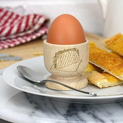 Дървена чаша за яйца Azeeda 'Тако' (EC00023062)