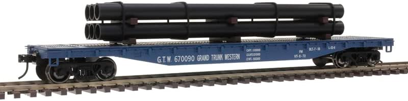 Платформа Atlas О в мащаб 52'6 с товар (двухрельсовая) Grand Trunk Western/GTW 670097