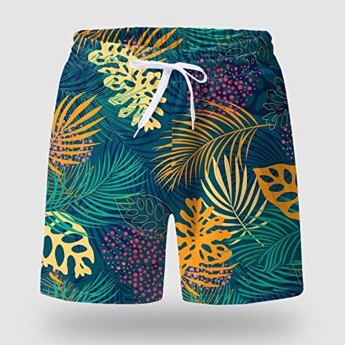 MIASHUI Модни Плажни Шорти за Мъже Пролет-Лято Ежедневни Панталони, Панталони С Принтом Спортни Плажни Панталони с Джобове Мъжки Дъска
